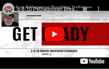 YouTube video of Breathe Thru Recovery's created breathing exercise 6-8-10 Pythagorean Breathing