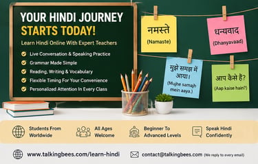 Learn Hindi online at TalkingBees
