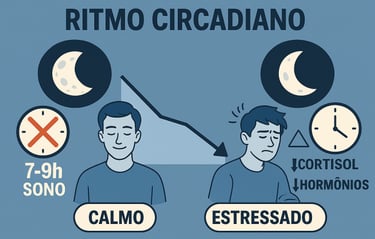 `Impacto da privação de sono nos hormônios do apetite` 