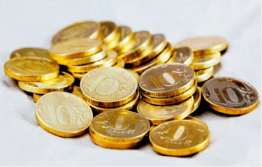 Pile of gold coins