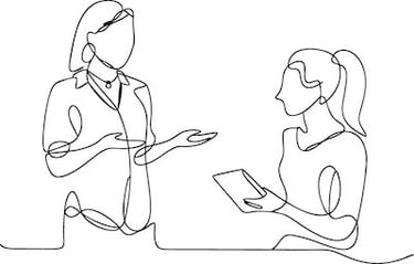 two ladies having a spiritual conversation