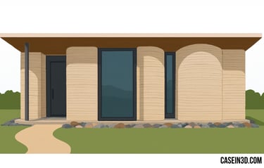 ib Work Model B house 3D-printed in earth using WASP technology,