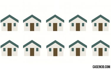 ieci case stampate in 3D da WinSun a Shanghai, 2014,