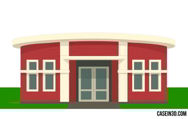 3D-printed post office in Bengaluru, India, built with COBOD BOD2 technology.