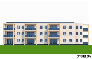 simplified illustration VillaSpirit 2 project in France.