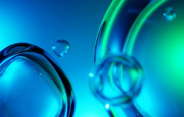 bulles bleu vert propreté