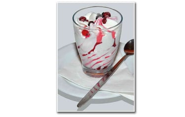 Vanille bosvruchten - Turks restaurant desserts