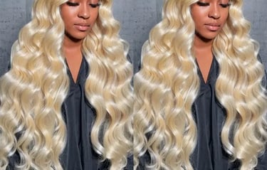 High-quality blonde human hair wigs