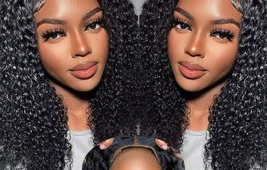 High quality curly human hair wigs