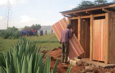 Construction de sanitaire - Kenya - Guepart - Dimension humanitaire et solidaire