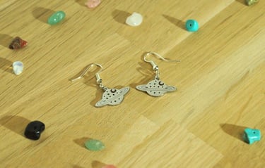 Boucles d'oreille Saturne