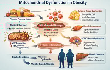 When the Powerhouse Fails: How Mitochondrial Dysfunction Drives Obesity and Metabolic Disease