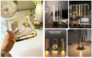 An elegant cutlery holder for dinning room and a night out lamp