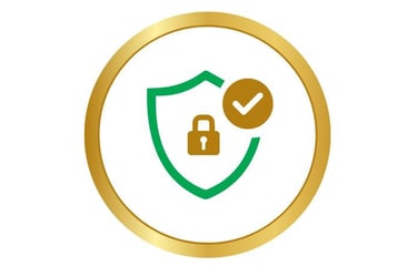 a shield showing that erie cleaning services is bonded and insured so that you feel safe and secure