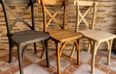 Silla Crossback de Madera Fiestas del Sol Mobiliario www.sillasymesasfiestasdelsol.com