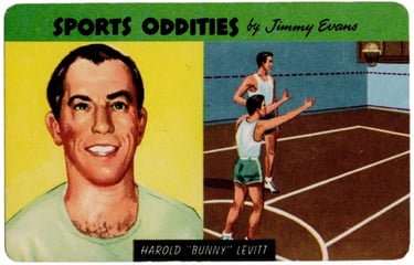 Vintage Sports Oddities Bunny Levitt Basketball Card
