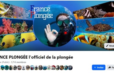 Groupe Facebook FRANCE PLONGÉE l;Officiel de la Plongée