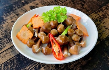 Nấm mối xào chay ngon tại Bếp Dì Toàn - Top 1 nhà hàng ngon quận Tân Bình