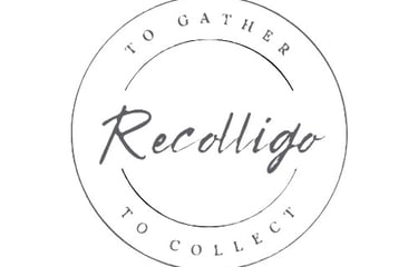 a logo for a company called recollage