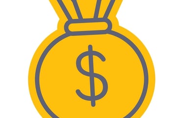 Money Bag Representing savings