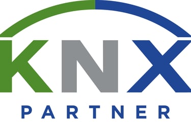 Official KNX Partner logo for certified smart home and building automation professionals.