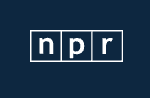 NPR logo with lowercase letters in outlined boxes on a dark background.