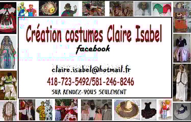 Création costumes Claire Isabel