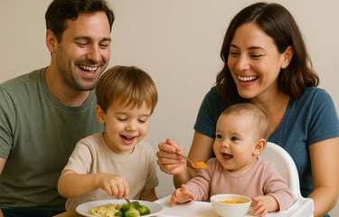nutrizionista guida famiglie nello svezzamento e nell’alimentazione equilibrata