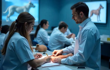 Taller clínico de veterinaria en entorno guiado, colaborativo y enfocado en la práctica.