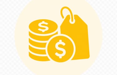 coins with a price tag - affordable skip bin hire prices - good value for money - no extra cost for same day delivery