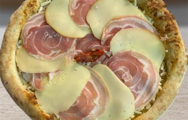 Pizza spicy pancetta - Pizzeria el Delicioso Morcenx