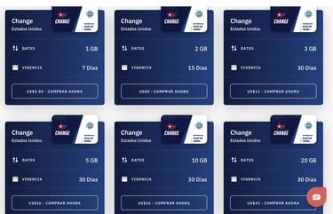 Paquetes de datos para viajar a Estados Unidos con Airalo