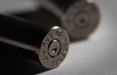 a close up image of +p ammo casings