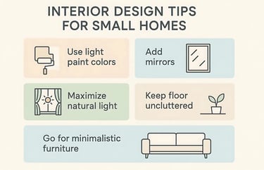 Interior design tips for Small homes