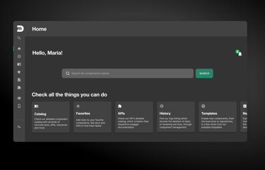 Conceito da home que foi apresentado na empresa