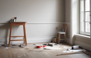 Cozy living room with soft natural light and simple decor