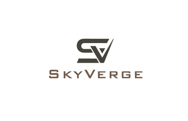 a skyverge logo with the letter v on it