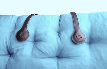 Audiva version cuir sur canapé