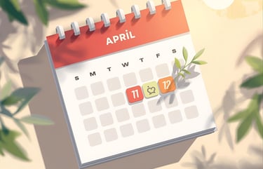 Monthly calendar image representing easy lesson scheduling