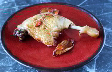 Oven Baked Ginger Duck Legs