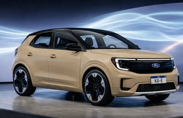 Ford Ka-E conceito elétrico para o Brasil com design moderno rival do BYD Dolphin