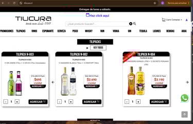 Carros para la venta de bebidas y licores, especializados para distribuidoras