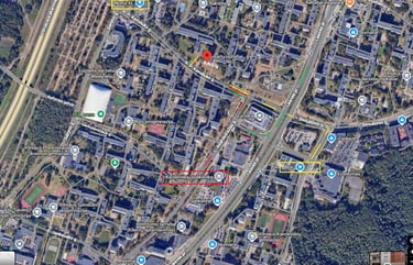 Kaip rasti vartų pultelių centrą adresu Kavolyuko g. 20