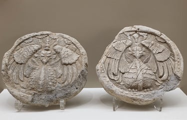 Auspicious bird design roof end tiles