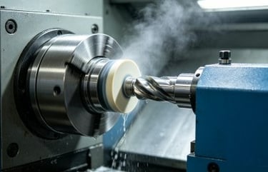 Vitrified diamond wheel mounted on Walter CX five-axis grinder workshop