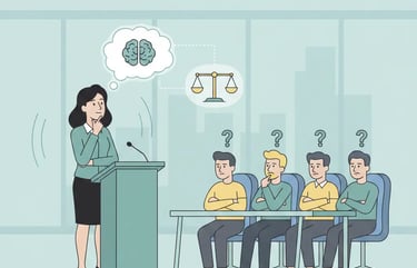 Founder demonstrating composure and reflective judgment during investor questioning.