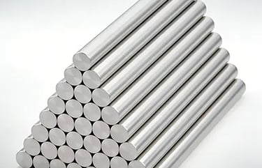 Titanium rods and bars inventory in various grades and sizes for custom applications