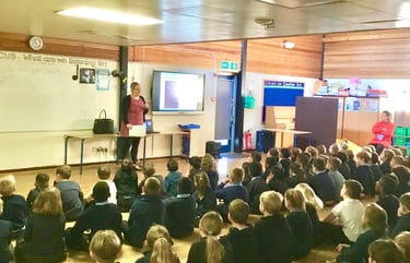 Author visits for world book day. Herts beds and bucks