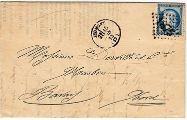 Losange Gros Chiffres 1875 et type 16.