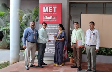 College Training in MET Bhujbal PLC SCADA Training and Digitalisation Industry 4.0 Training 